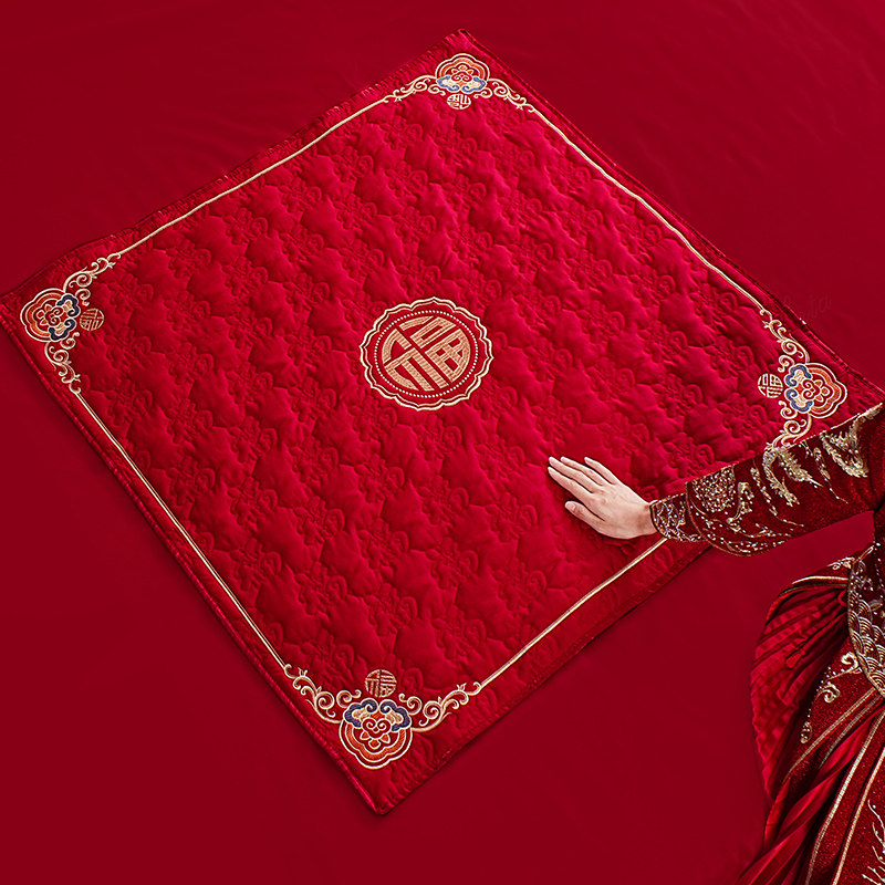高质量结婚福被新娘出嫁坐福垫喜垫福垫婚庆坐垫百福坐福五福垫子,淘宝优惠券,粉丝福利购,淘宝优惠卷