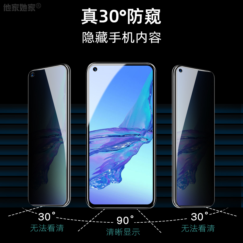 oppoa32钢化膜a3防窥oppo手机opp0a1刚0ppo纲opooa3化oppa黑边opppa32隐私0ppoa啊opporA10ppoa防偷窥贴模 - 图1