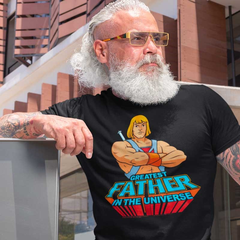 1983动画片宇宙的巨人希曼 Masters of the Universe复古卡通T恤 - 图0