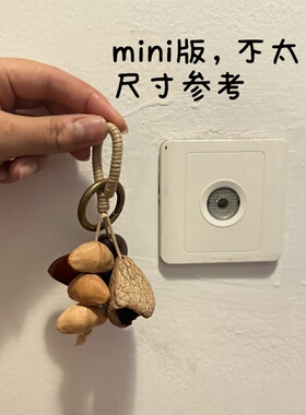 幸运果壳挂件背包挎包挂件印尼果壳铃黑果夹竹桃鸭腱藤果壳音疗铃