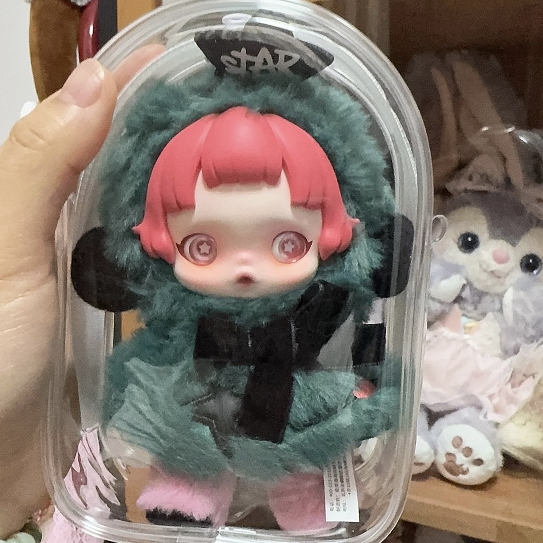 SP冬日乐章毛绒公仔保护套拉布布坐坐派对遛娃包15cm棉花娃娃痛包 - 图3