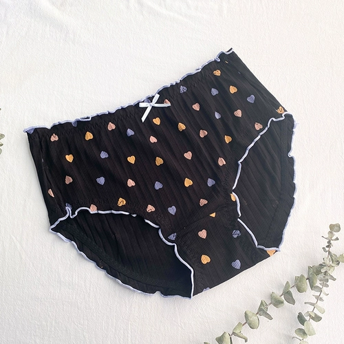 Нижнее белье, хлопковые штаны, японское дышащее хлопковое белье для коррекции формы бедер, трусы, большой размер, высокая талия, с акцентом на бедрах