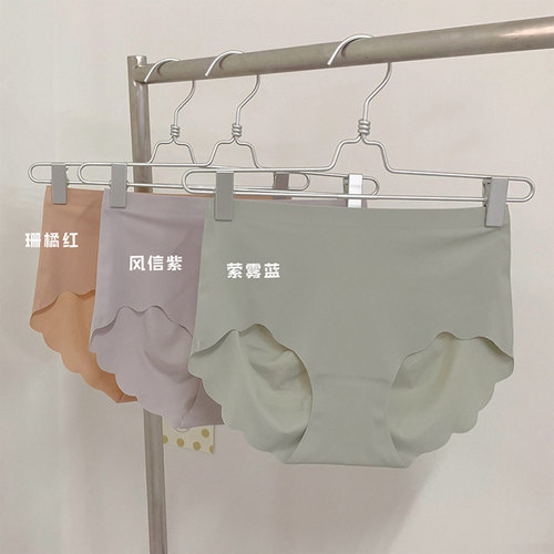 大码冰丝内裤女胖mm200斤高腰无痕不勒腿全包臀透气薄款三角短裤 - 图2