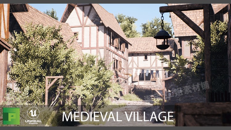 Medieval Village中世纪村庄UE4虚幻引擎环境模型游戏道具AAA资产 - 图3