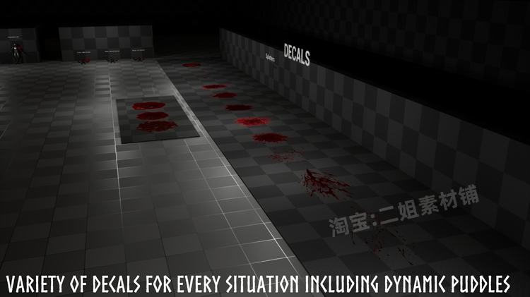 Realistic Blood VFX Niagara Blood Effects特效5.0虚幻5.2血UE5 - 图3