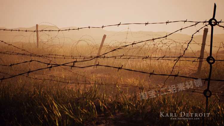 Barbed Wire Spline Tool铁丝网花键工具UE4虚幻引擎样条蓝图栅栏 - 图2