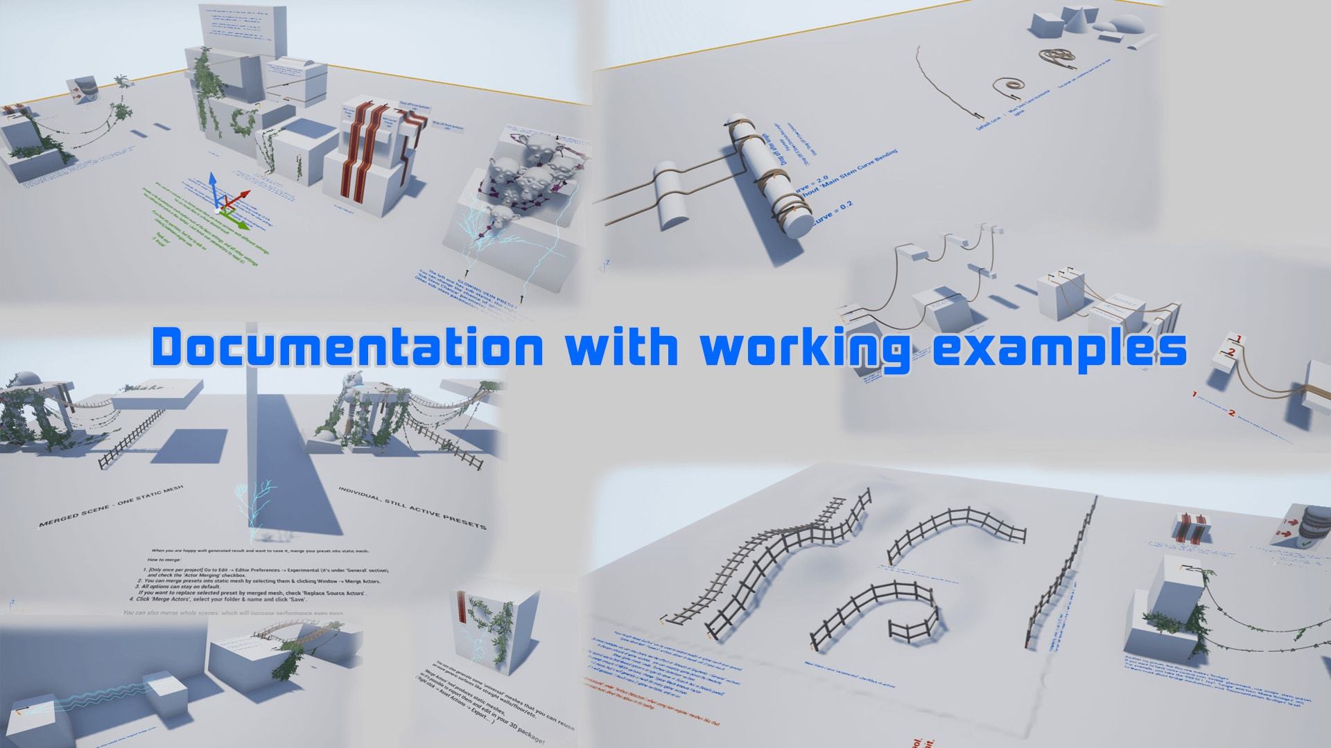 Smart Spline Generator智能样条生成器UE4建筑学程序道具蓝图包 - 图3