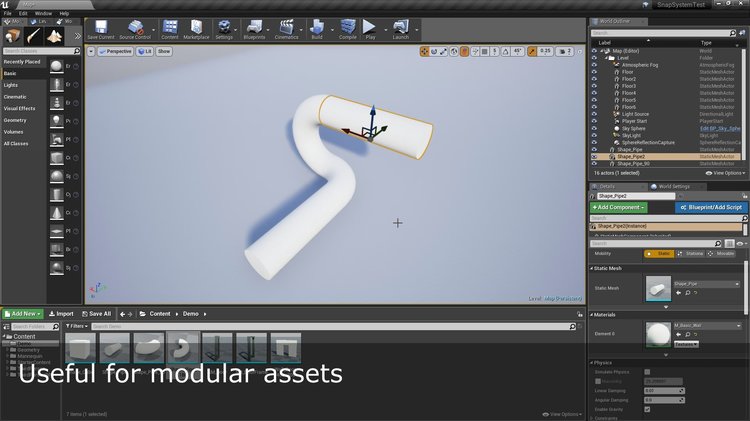 Modular Snap System模块化卡系统房屋场景围栏建筑系统编辑插座 - 图3