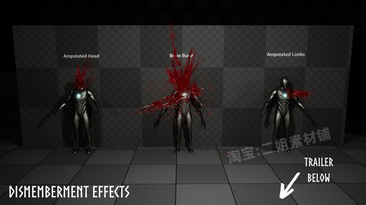 Realistic Blood VFX Niagara Blood Effects特效5.0虚幻5.2血UE5 - 图2