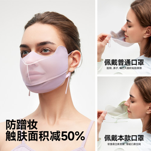 ohsunny小冰盾防晒口罩2026新款3D立体不蹭妆医美术后保湿冰丝 - 图0