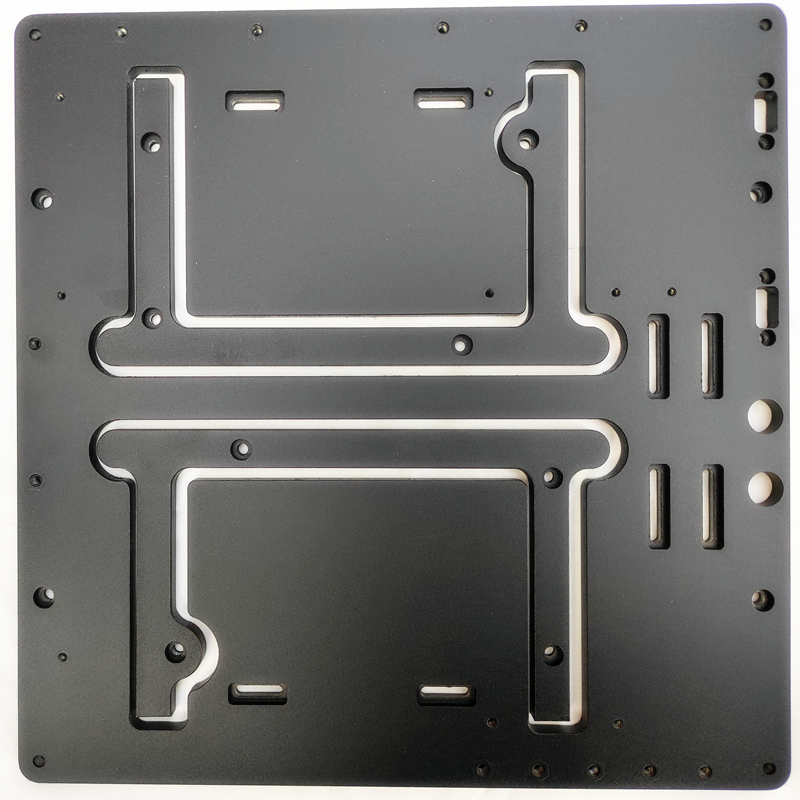 JXK-K2开放式全铝机箱电脑硬件MATX主板245X245水冷测试平台台式-图3