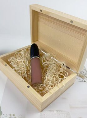 跨境复古木质礼品盒长方形桌面收纳首饰盒精油香水茶叶包装实木盒