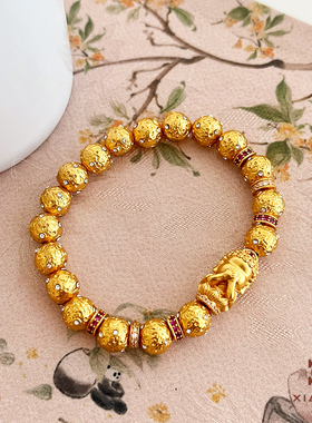 新中式国朝风锤纹星球手链