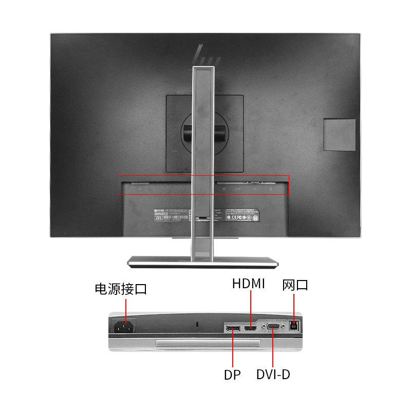 HP/惠普二手E243超高清窄边框屏幕IPS升降旋转电脑显示器23.8寸2K-图2