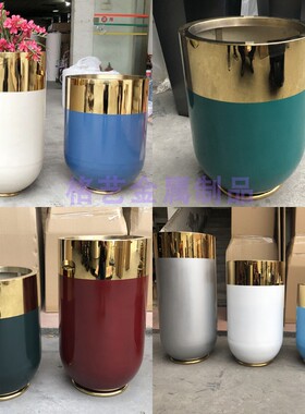 不锈钢花瓶格艺金属现代风格