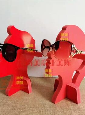 眼镜展示架PVC收纳人形头模装饰