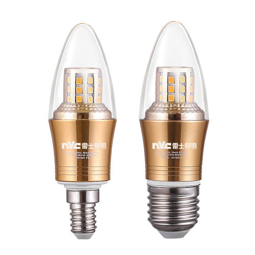 雷士照明LED灯泡e27e14小螺口吊灯光源家用节能尖泡蜡烛泡玉米泡 - 图3