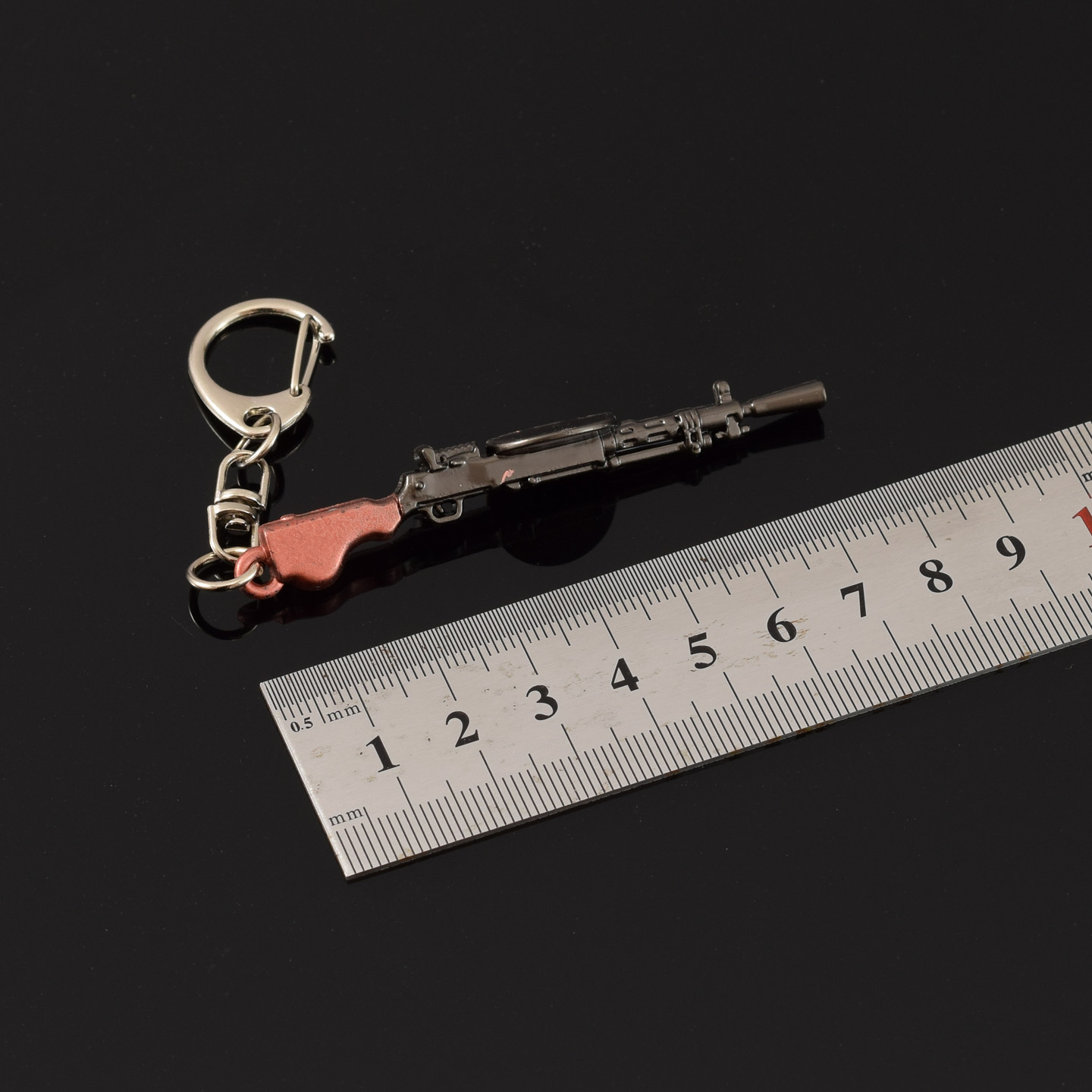 和平精英周边枪玩具 迷你小枪钥匙扣挂件 DP28枪吃鸡枪金属小模型 - 图2