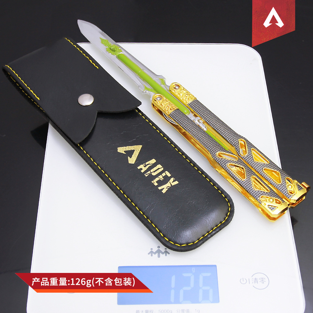 APEX英雄游戏周边1：1动力小子传家宝25CM蝴蝶刀训练道具武器模型 - 图1