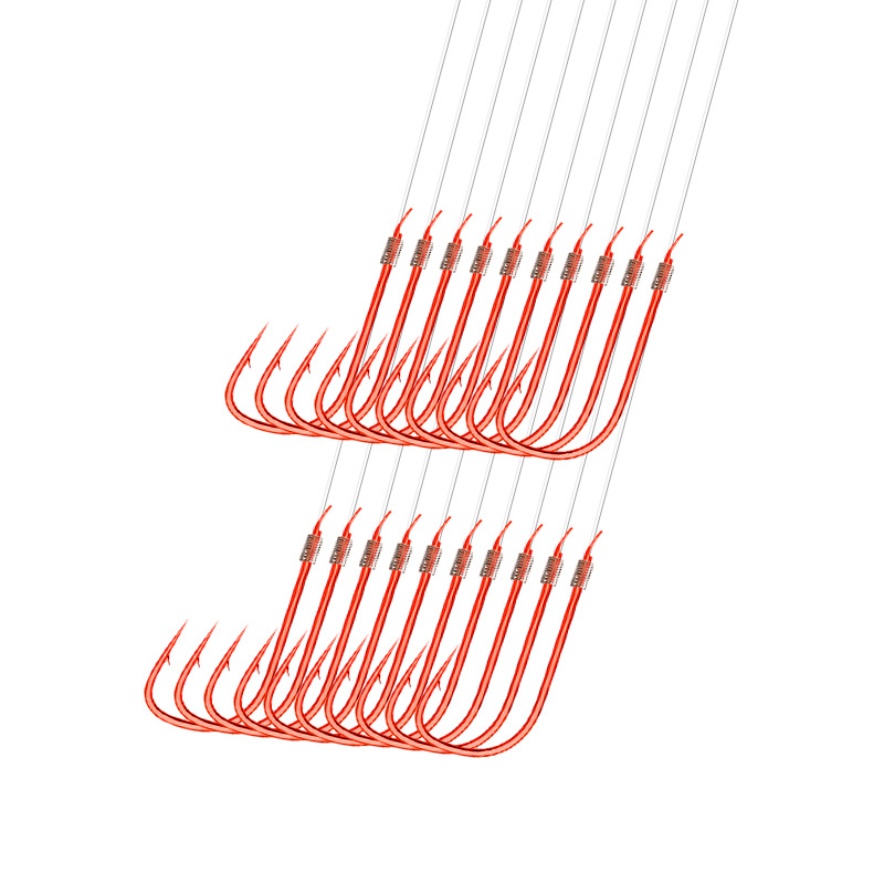金袖金锈赤袖红袖鱼钩绑好成品子线双钩0.1 0.3 0.5号01 03 05 08 - 图3
