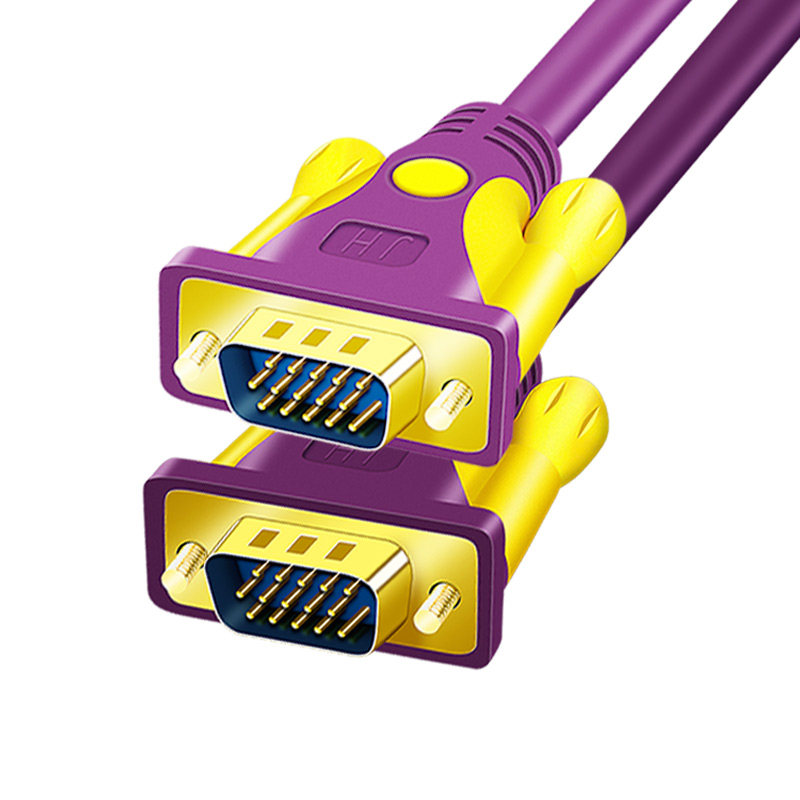 晶华 VGA3+9高清线笔记本电脑连接显示器台式主机视频投影仪延长