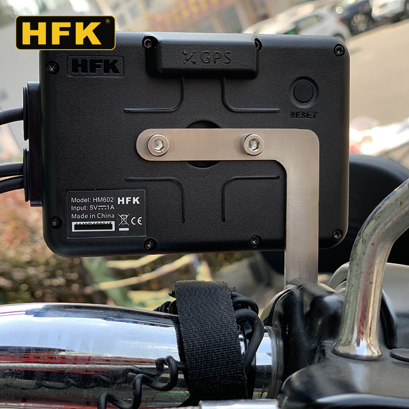 HFK HM602 HM701摩托车行车记录仪不锈钢主机支架配件 - 图0