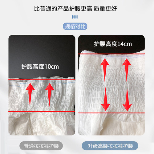 亲互成年拉拉裤老人用尿不湿男护理止尿裤透气夏成人纸尿裤女L码 - 图1