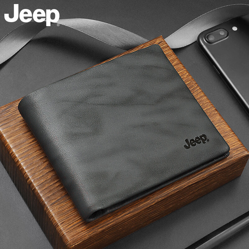 jeep男士男款2022新款潮牌真皮钱夹 jeep箱包钱包