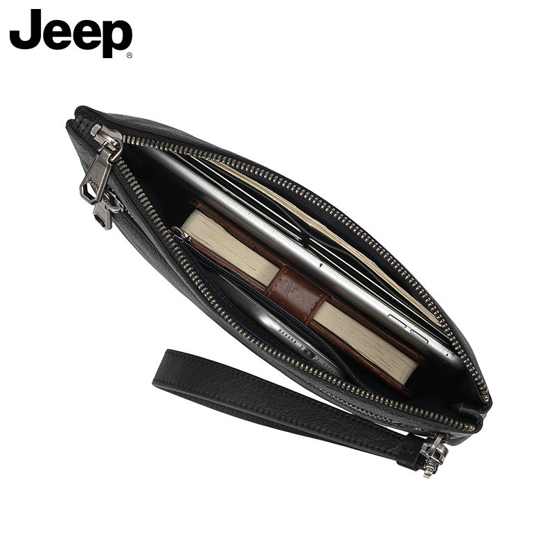jeep男士真皮男包手拿包小信封包包 jeep箱包男士包袋