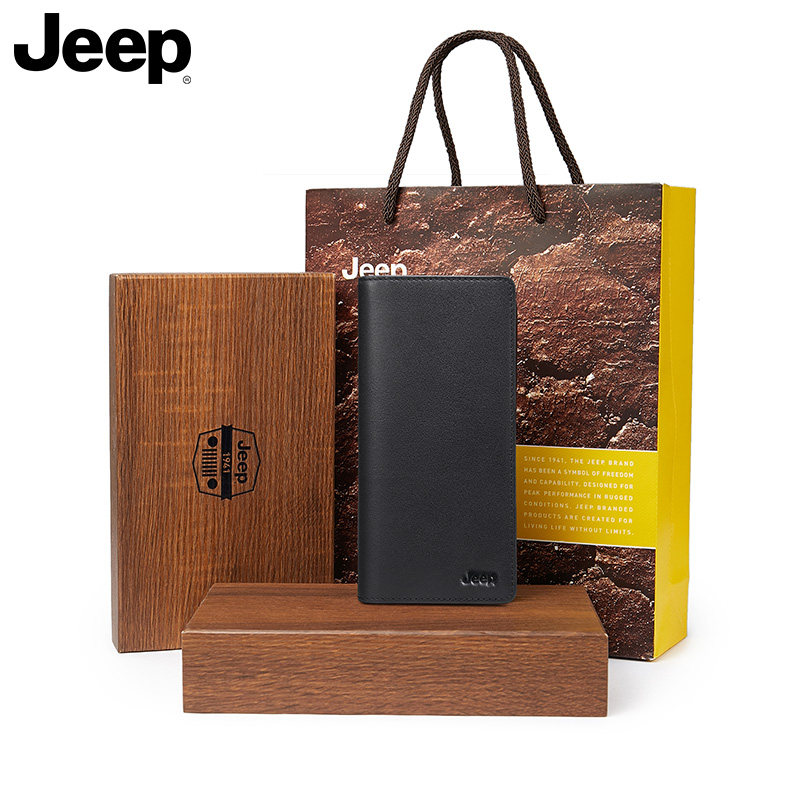 jeep男士长款真皮2021新款轻奢钱包 jeep箱包钱包