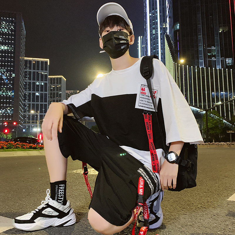 夏季男生短袖潮牌ins男士嘻哈t恤 茂帅T恤