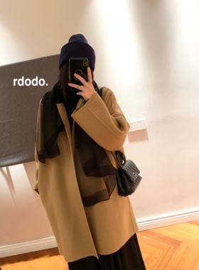 Rdodo 空灵柔雾氛围感桑蚕丝羊毛真丝丝巾披肩纱巾女款柔软围巾