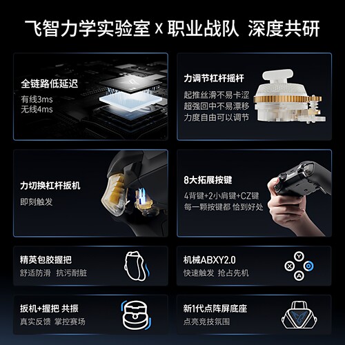 飞智黑武士5Pro/4精英游戏手柄steam黑神话悟空绝区零空洞骑士蓝牙无线pc电脑版任天堂switch2仁王3地平线6/5 - 图0