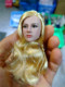 Spot 1/6 soldier blond female head sculpture third party Valkyrie beauty head sculpture suitable for plastic-coated female body
