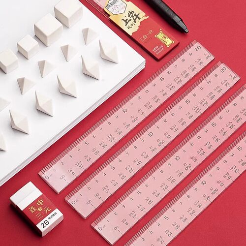 百化分尺子公考三合一国考文具直尺透明考公尺百分尺格尺公考神器速算尺公务员考试用平方立方比例尺百划分D1 - 图0