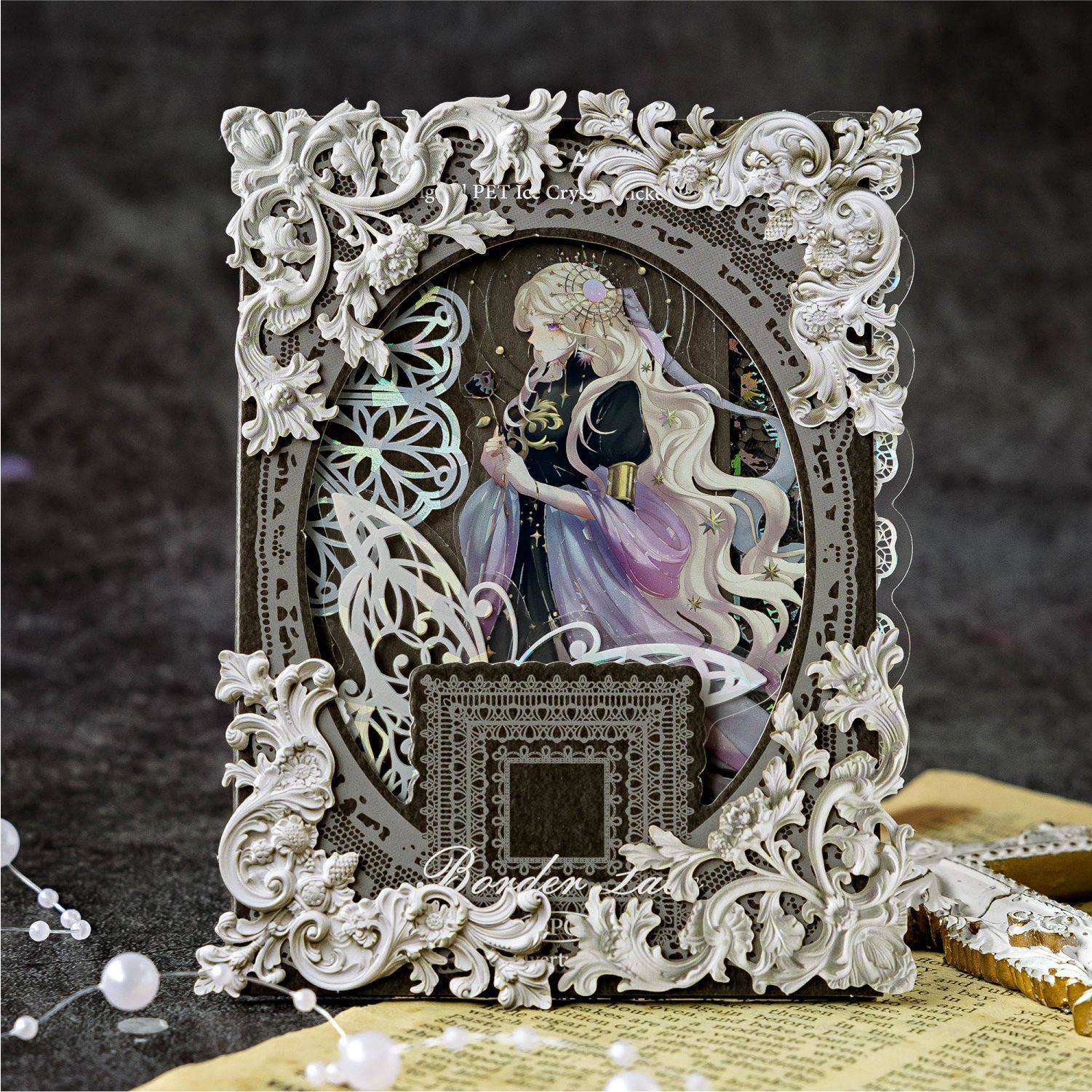 陌墨镂空浮雕边角贴 古典岁月系列 复古欧式素材手帐谷美装饰拼贴,淘宝优惠券,粉丝福利购,淘宝优惠卷