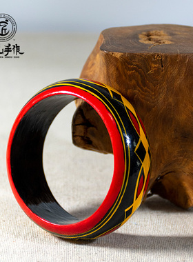 凉山四川西昌非遗彝族漆器手镯