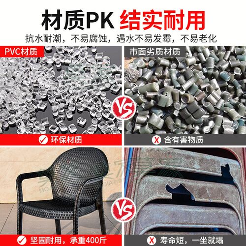 莫家户外椅子奶茶店休闲黑白多色单椅大排档夜摆餐饮餐椅室外椅 - 图3