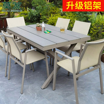 Mojia Nordic Outdoor Table And Chairs Courtyard Casual Outdoor Net Red Light Luxury Tea Table Terrace Table Villa Garden Table And Chairs