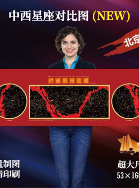 2026特殊定制天文科普海报（超长版54-160cm）中国古星图天文图