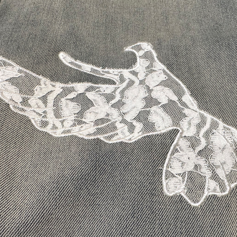 CHARFEN2025秋季新款高腰显瘦复古水洗牛仔裤女CFF3C581-5081P - 图0