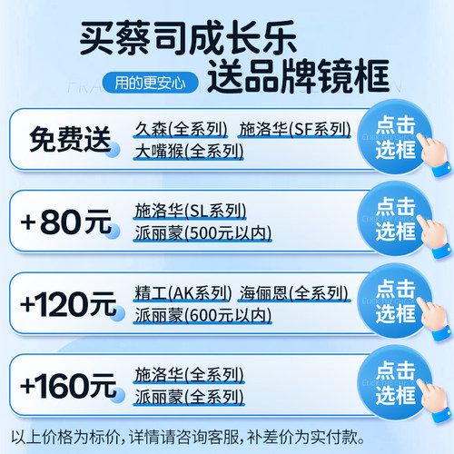 蔡司成长乐儿童防控镜片减缓近视离焦防控多焦点眼镜片小孩子少年 - 图0