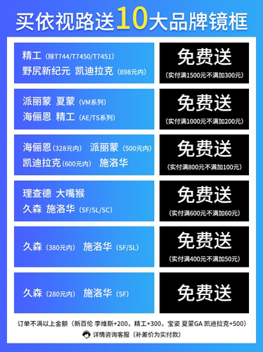 依视路万里路自由视3.0中老年多焦点渐进镜片老花看远看近两用镜 - 图0