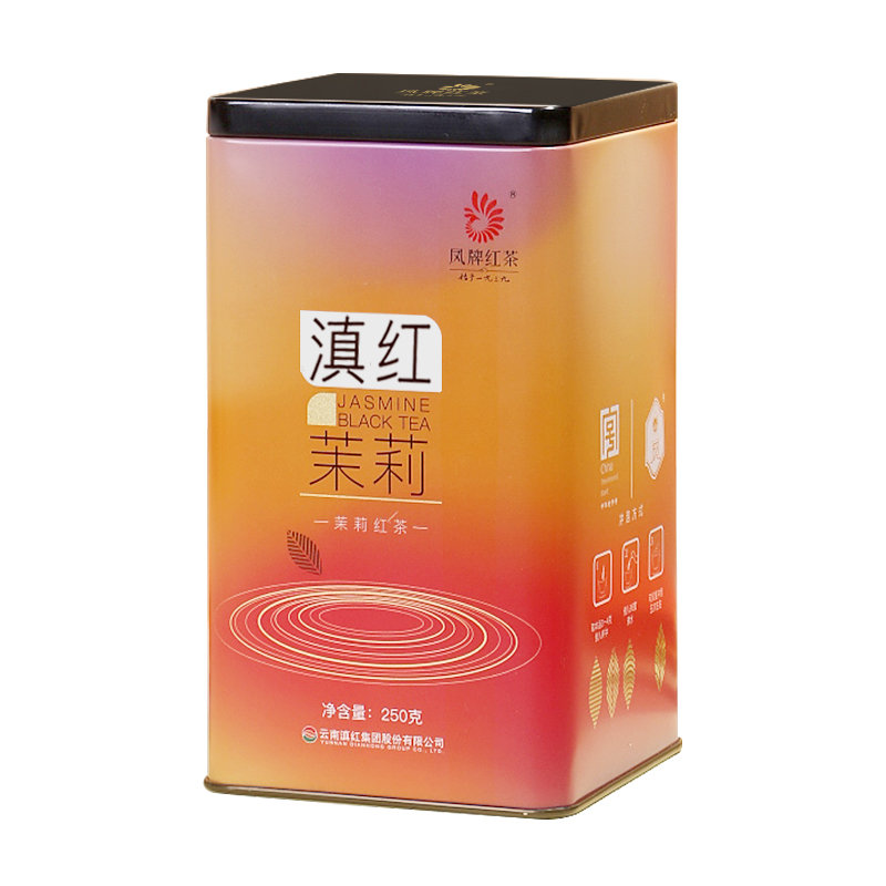 凤牌红茶云南茉莉红茶茶叶正宗滇红养胃茉莉花香浓香250g半斤送礼