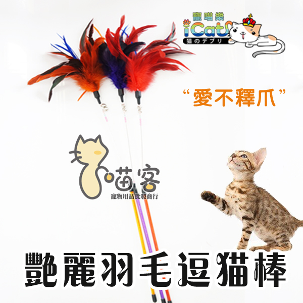 喵舒乐木天寥棒孔雀毛逗猫棒逗猫玩具疯狂玩耍总长35cm - 图1