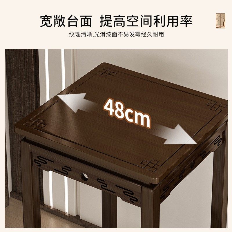 花架客厅置物架落地花台花几室内花盆架仿古中式吊兰架楠竹花EC72,淘宝优惠券,粉丝福利购,淘宝优惠卷