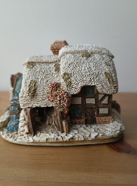 Lilliput Lane 英国 80年代收藏 Watermill 水力磨坊手工微缩小屋