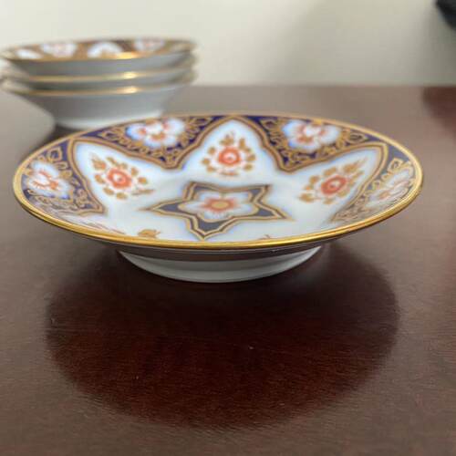 Limoges 利摩日法国 Bernardaud 柏图古董描金装饰盘 伊万里瓷碟 - 图0