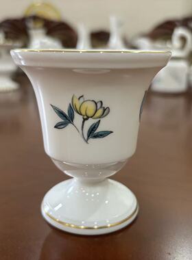Royal Worcester 皇家伍斯特 稀有花卉描金瓷酒杯 蛋杯 摆件瓷器