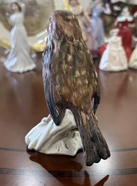 Goebel 高宝 德国中古瓷鸟 Vintage 稀有收藏知更鸟 玄关装饰摆件